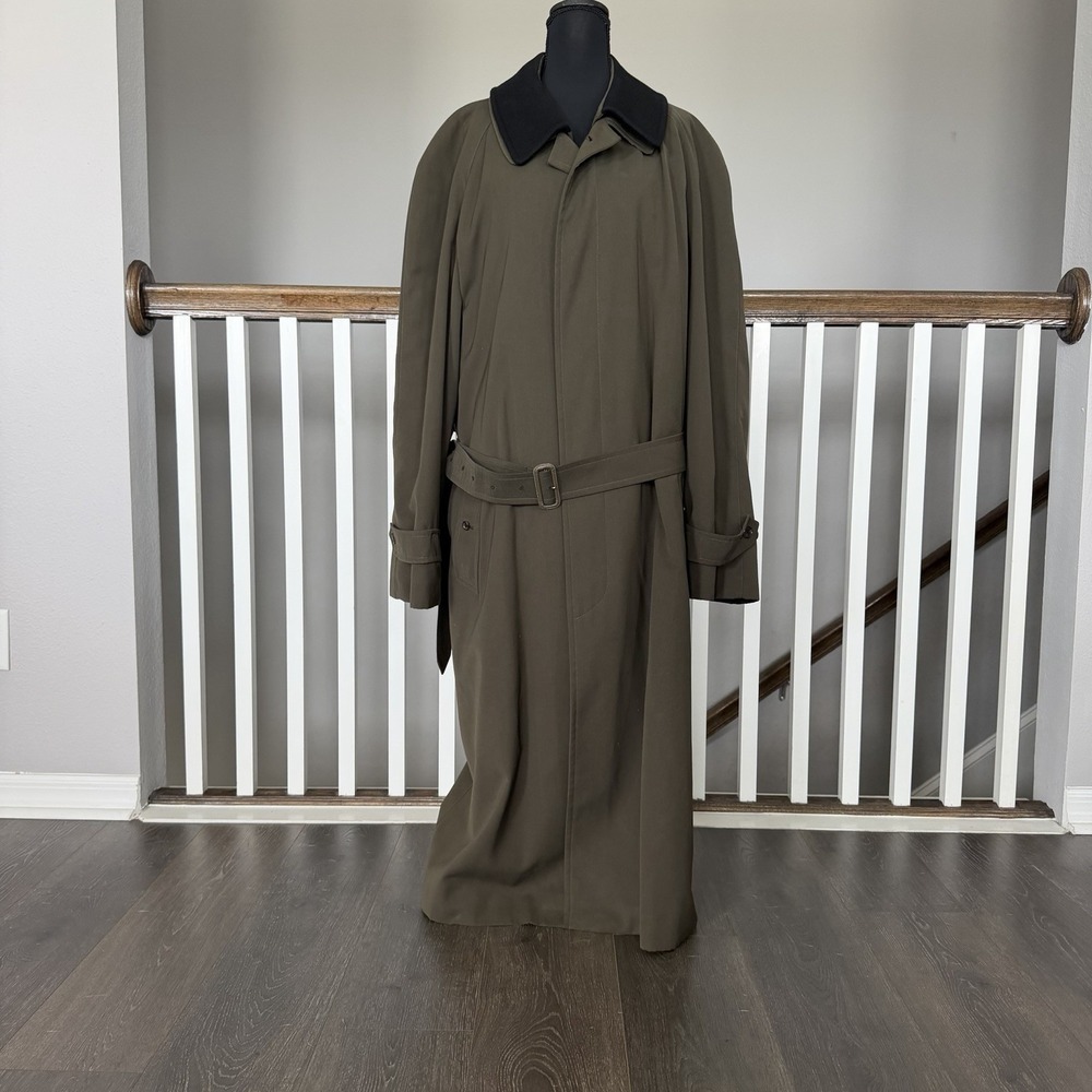 Burberry‎ Trench Coat Long Removable Wool & Camel hair Liner Approx Size XXL
